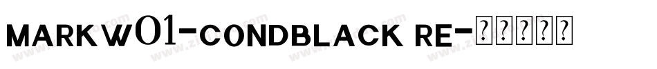 markw01-condblack re字体转换